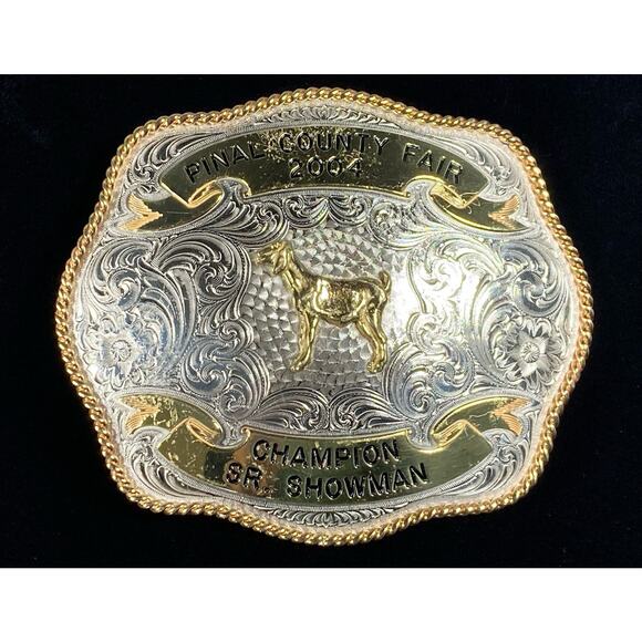 Montana Silversmiths Other - 2004 PINAL COUNTY FAIR SR. SHOWMAN TROPHY BELT BUCKLE LARGE